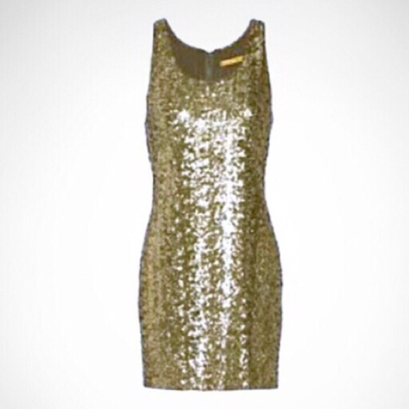 Alice & Olivia Classy & HOT Gold Sequined Dress - Picture 1 of 4